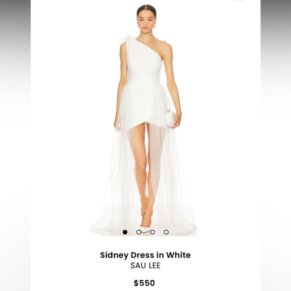 Sau Lee Sidney Dress in White NWT
